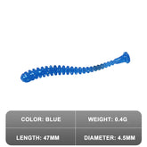 Kylebooker 20 Unids/lote Señuelo Suave de Silicona Wobblers Pesca de Raíz Pequeños Cebos de Pesca con Cola en T Suave Swimbait Cebos Artificiales Aparejos de Pesca
